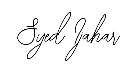 Elevate your brand with a stunning Syed Ijahar eSignature. The Bearetta-2O07w style provides a balanced, flowing aesthetic for everyday signing. Syed Ijahar signature style 12 images and pictures png