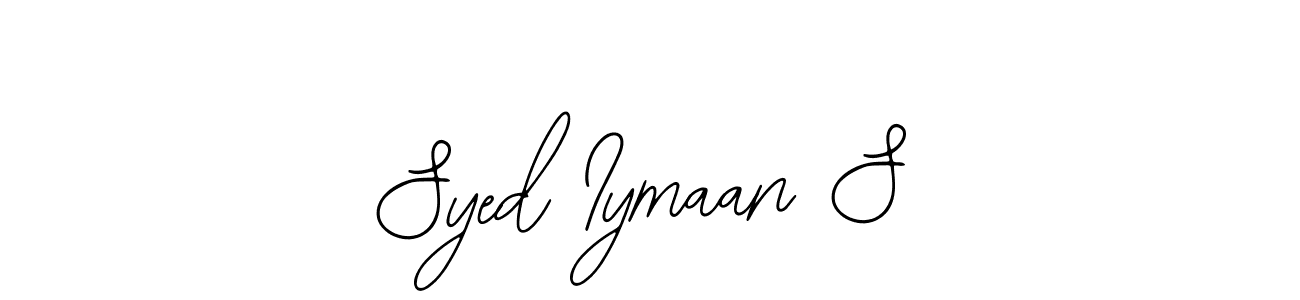 Make a beautiful signature design for name Syed Iymaan S. With this signature (Bearetta-2O07w) style, you can create a handwritten signature for free. Syed Iymaan S signature style 12 images and pictures png