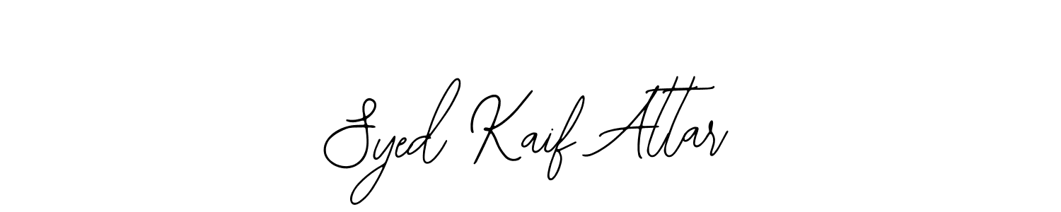 Syed Kaif Attar stylish signature style. Best Handwritten Sign (Bearetta-2O07w) for my name. Handwritten Signature Collection Ideas for my name Syed Kaif Attar. Syed Kaif Attar signature style 12 images and pictures png