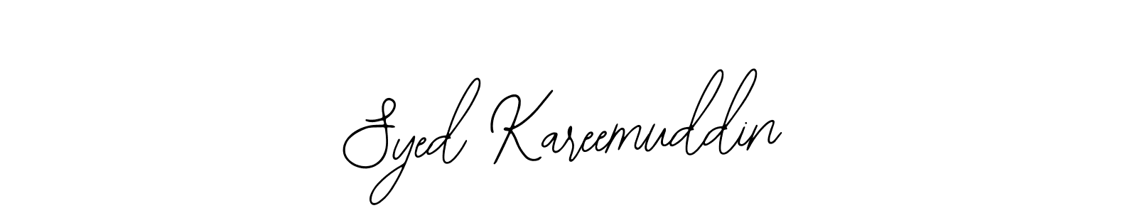 Design your own signature with our free online signature maker. With this signature software, you can create a handwritten (Bearetta-2O07w) signature for name Syed Kareemuddin. Syed Kareemuddin signature style 12 images and pictures png