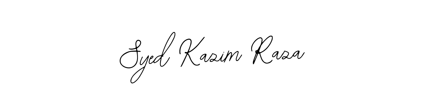 Also You can easily find your signature by using the search form. We will create Syed Kazim Raza name handwritten signature images for you free of cost using Bearetta-2O07w sign style. Syed Kazim Raza signature style 12 images and pictures png