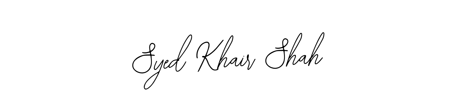 Use a signature maker to create a handwritten signature online. With this signature software, you can design (Bearetta-2O07w) your own signature for name Syed Khair Shah. Syed Khair Shah signature style 12 images and pictures png