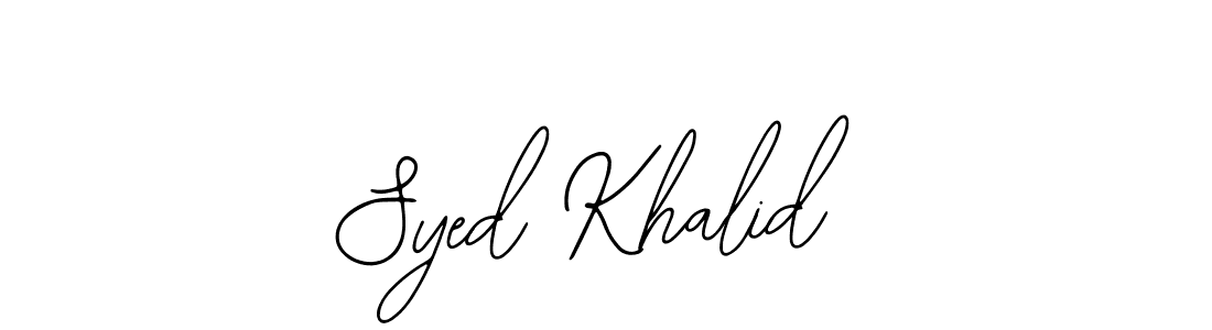 Create a beautiful signature design for name Syed Khalid. With this signature (Bearetta-2O07w) fonts, you can make a handwritten signature for free. Syed Khalid signature style 12 images and pictures png