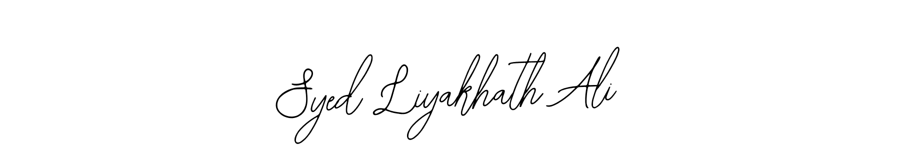 This is the best signature style for the Syed Liyakhath Ali name. Also you like these signature font (Bearetta-2O07w). Mix name signature. Syed Liyakhath Ali signature style 12 images and pictures png