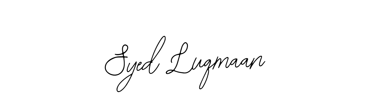 Also You can easily find your signature by using the search form. We will create Syed Luqmaan name handwritten signature images for you free of cost using Bearetta-2O07w sign style. Syed Luqmaan signature style 12 images and pictures png