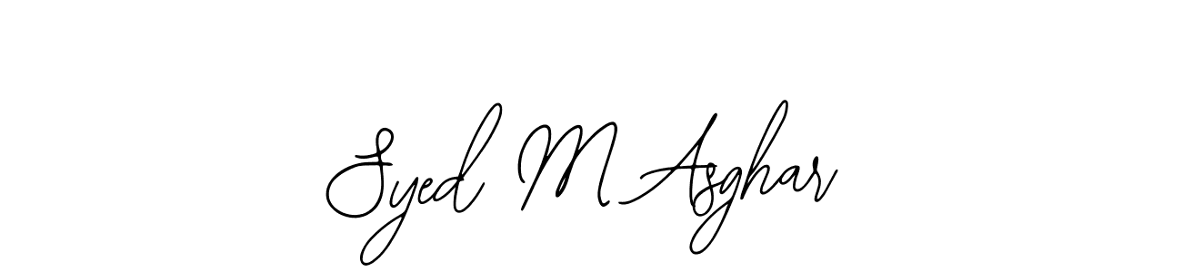 Design your own signature with our free online signature maker. With this signature software, you can create a handwritten (Bearetta-2O07w) signature for name Syed M Asghar. Syed M Asghar signature style 12 images and pictures png