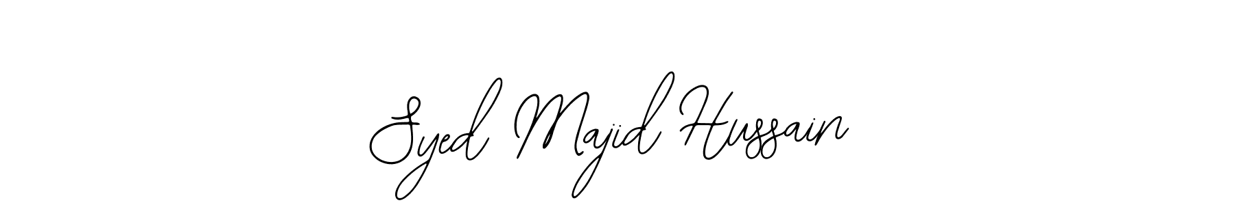 Similarly Bearetta-2O07w is the best handwritten signature design. Signature creator online .You can use it as an online autograph creator for name Syed Majid Hussain. Syed Majid Hussain signature style 12 images and pictures png