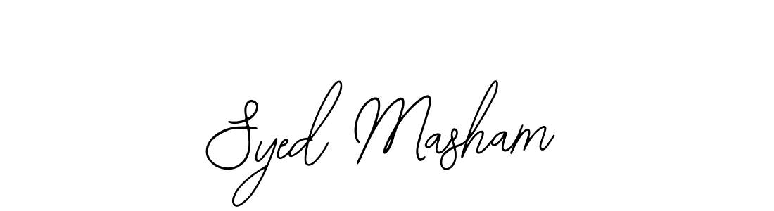 The best way (Bearetta-2O07w) to make a short signature is to pick only two or three words in your name. The name Syed Masham include a total of six letters. For converting this name. Syed Masham signature style 12 images and pictures png