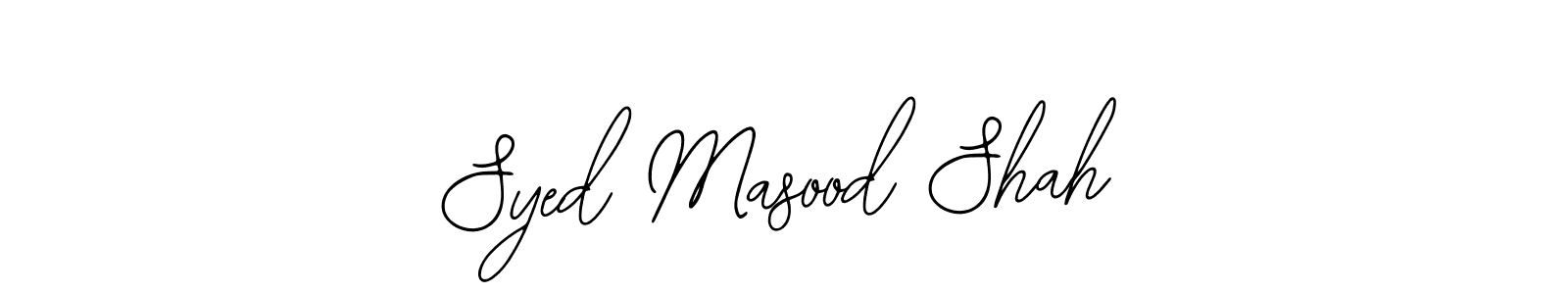 The best way (Bearetta-2O07w) to make a short signature is to pick only two or three words in your name. The name Syed Masood Shah include a total of six letters. For converting this name. Syed Masood Shah signature style 12 images and pictures png