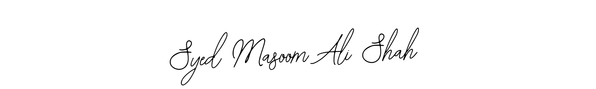 This is the best signature style for the Syed Masoom Ali Shah name. Also you like these signature font (Bearetta-2O07w). Mix name signature. Syed Masoom Ali Shah signature style 12 images and pictures png