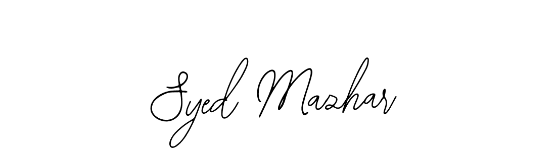 Design your own signature with our free online signature maker. With this signature software, you can create a handwritten (Bearetta-2O07w) signature for name Syed Mazhar. Syed Mazhar signature style 12 images and pictures png