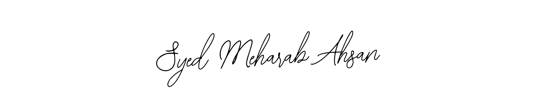 Make a beautiful signature design for name Syed Meharab Ahsan. With this signature (Bearetta-2O07w) style, you can create a handwritten signature for free. Syed Meharab Ahsan signature style 12 images and pictures png