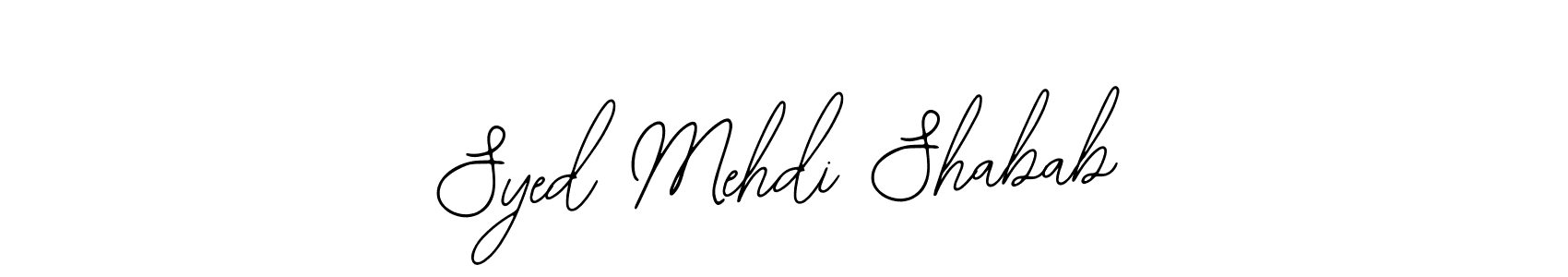 Make a beautiful signature design for name Syed Mehdi Shabab. Use this online signature maker to create a handwritten signature for free. Syed Mehdi Shabab signature style 12 images and pictures png