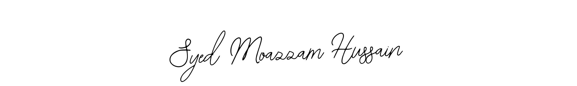 Bearetta-2O07w is a professional signature style that is perfect for those who want to add a touch of class to their signature. It is also a great choice for those who want to make their signature more unique. Get Syed Moazzam Hussain name to fancy signature for free. Syed Moazzam Hussain signature style 12 images and pictures png