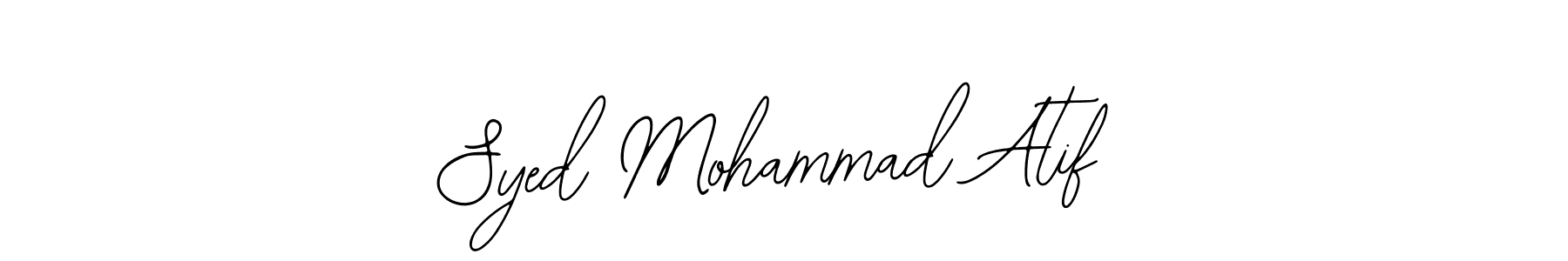Use a signature maker to create a handwritten signature online. With this signature software, you can design (Bearetta-2O07w) your own signature for name Syed Mohammad Atif. Syed Mohammad Atif signature style 12 images and pictures png