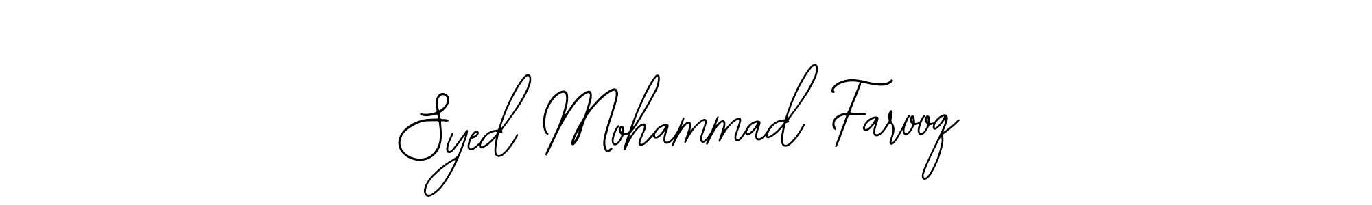 Make a beautiful signature design for name Syed Mohammad Farooq. With this signature (Bearetta-2O07w) style, you can create a handwritten signature for free. Syed Mohammad Farooq signature style 12 images and pictures png