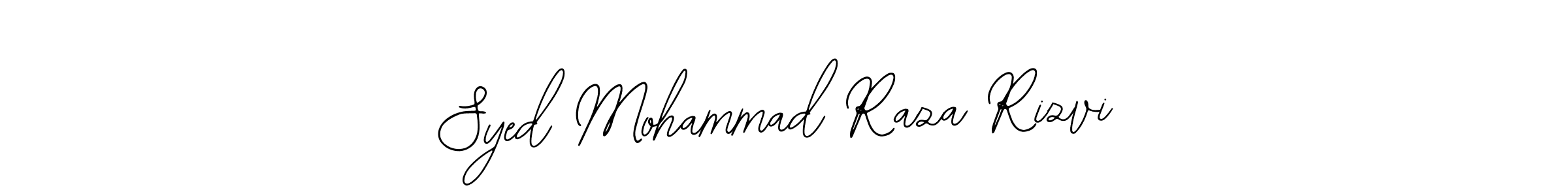 Create a beautiful signature design for name Syed Mohammad Raza Rizvi. With this signature (Bearetta-2O07w) fonts, you can make a handwritten signature for free. Syed Mohammad Raza Rizvi signature style 12 images and pictures png