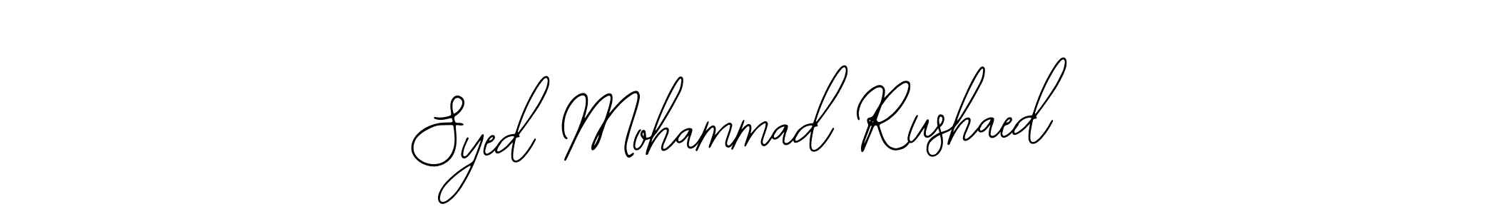How to make Syed Mohammad Rushaed name signature. Use Bearetta-2O07w style for creating short signs online. This is the latest handwritten sign. Syed Mohammad Rushaed signature style 12 images and pictures png