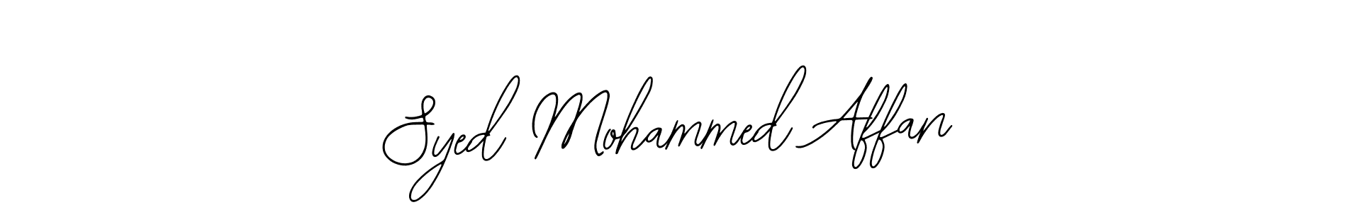 How to make Syed Mohammed Affan name signature. Use Bearetta-2O07w style for creating short signs online. This is the latest handwritten sign. Syed Mohammed Affan signature style 12 images and pictures png