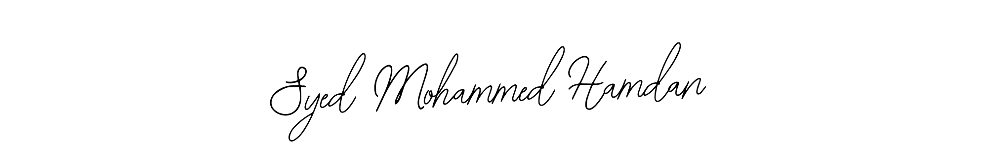 Similarly Bearetta-2O07w is the best handwritten signature design. Signature creator online .You can use it as an online autograph creator for name Syed Mohammed Hamdan. Syed Mohammed Hamdan signature style 12 images and pictures png