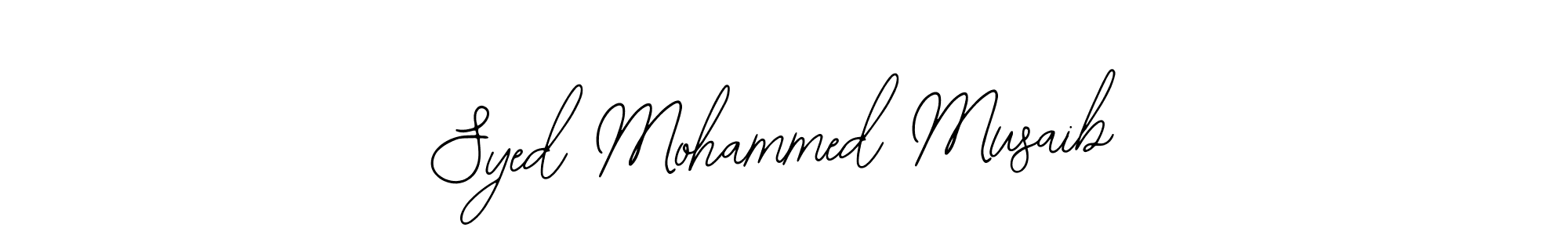 Use a signature maker to create a handwritten signature online. With this signature software, you can design (Bearetta-2O07w) your own signature for name Syed Mohammed Musaib. Syed Mohammed Musaib signature style 12 images and pictures png