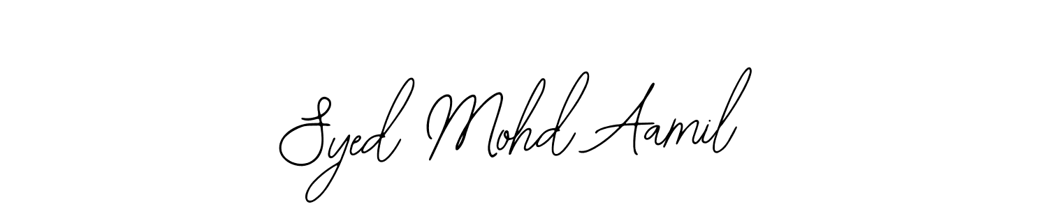 How to Draw Syed Mohd Aamil signature style? Bearetta-2O07w is a latest design signature styles for name Syed Mohd Aamil. Syed Mohd Aamil signature style 12 images and pictures png