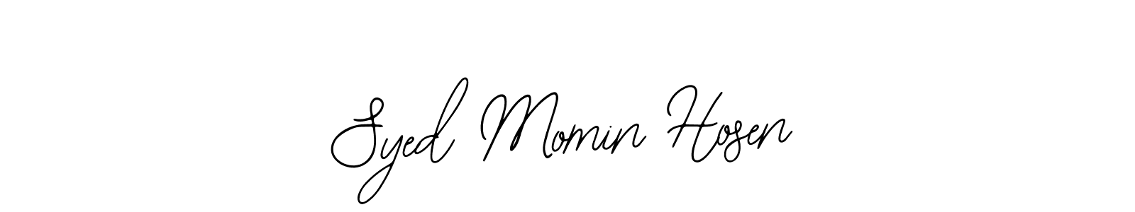 Bearetta-2O07w is a professional signature style that is perfect for those who want to add a touch of class to their signature. It is also a great choice for those who want to make their signature more unique. Get Syed Momin Hosen name to fancy signature for free. Syed Momin Hosen signature style 12 images and pictures png