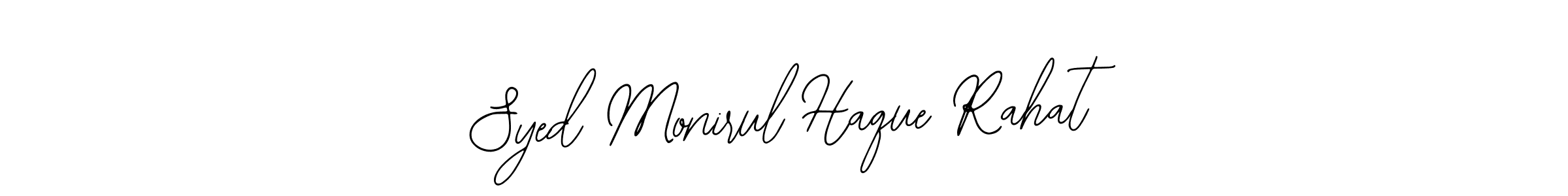 How to make Syed Monirul Haque Rahat name signature. Use Bearetta-2O07w style for creating short signs online. This is the latest handwritten sign. Syed Monirul Haque Rahat signature style 12 images and pictures png