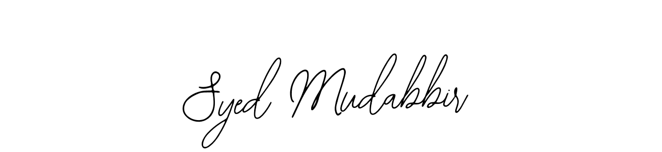 You should practise on your own different ways (Bearetta-2O07w) to write your name (Syed Mudabbir) in signature. don't let someone else do it for you. Syed Mudabbir signature style 12 images and pictures png