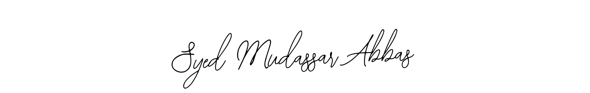 How to Draw Syed Mudassar Abbas signature style? Bearetta-2O07w is a latest design signature styles for name Syed Mudassar Abbas. Syed Mudassar Abbas signature style 12 images and pictures png
