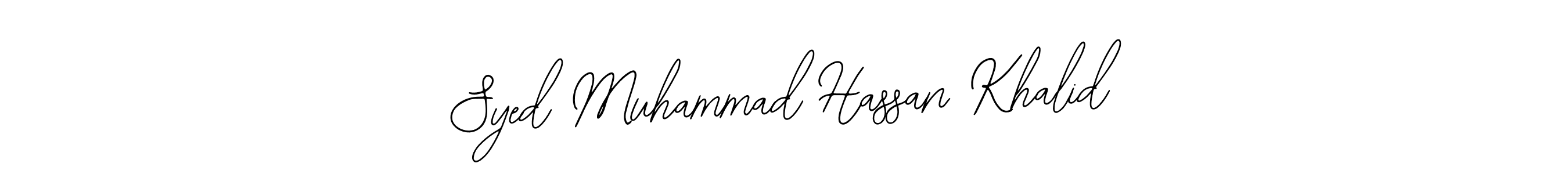 Make a beautiful signature design for name Syed Muhammad Hassan Khalid. Use this online signature maker to create a handwritten signature for free. Syed Muhammad Hassan Khalid signature style 12 images and pictures png