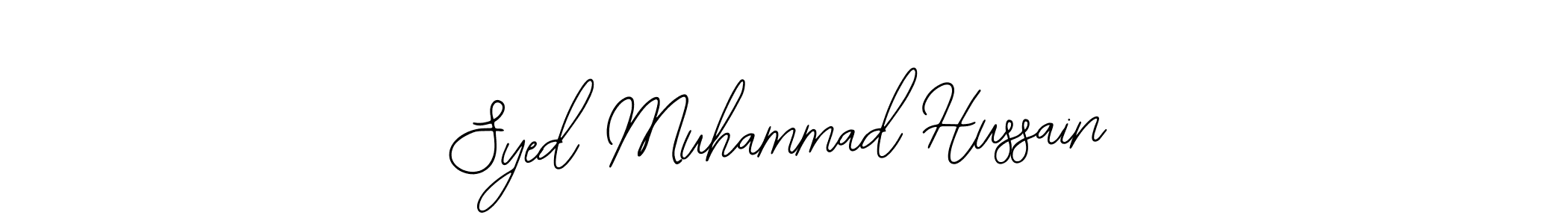 Bearetta-2O07w is a professional signature style that is perfect for those who want to add a touch of class to their signature. It is also a great choice for those who want to make their signature more unique. Get Syed Muhammad Hussain name to fancy signature for free. Syed Muhammad Hussain signature style 12 images and pictures png