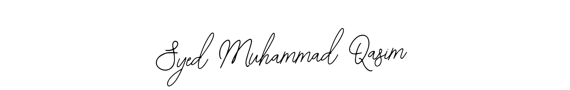 The best way (Bearetta-2O07w) to make a short signature is to pick only two or three words in your name. The name Syed Muhammad Qasim include a total of six letters. For converting this name. Syed Muhammad Qasim signature style 12 images and pictures png