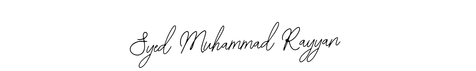 This is the best signature style for the Syed Muhammad Rayyan name. Also you like these signature font (Bearetta-2O07w). Mix name signature. Syed Muhammad Rayyan signature style 12 images and pictures png