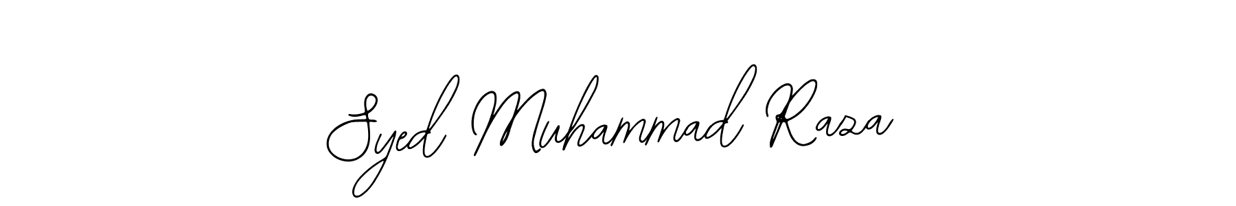 Design your own signature with our free online signature maker. With this signature software, you can create a handwritten (Bearetta-2O07w) signature for name Syed Muhammad Raza. Syed Muhammad Raza signature style 12 images and pictures png