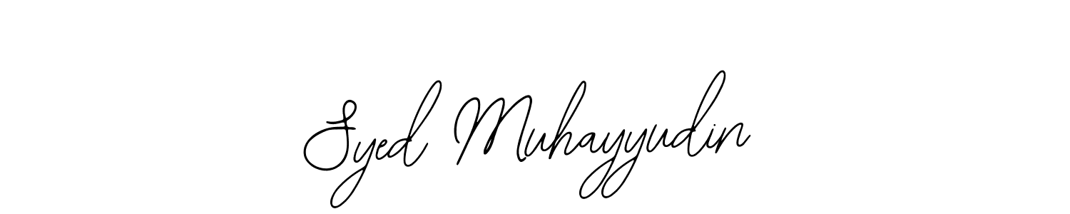 Similarly Bearetta-2O07w is the best handwritten signature design. Signature creator online .You can use it as an online autograph creator for name Syed Muhayyudin. Syed Muhayyudin signature style 12 images and pictures png