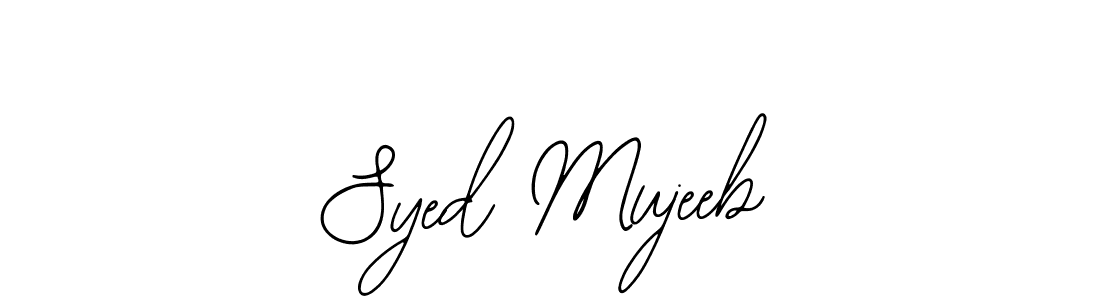 Use a signature maker to create a handwritten signature online. With this signature software, you can design (Bearetta-2O07w) your own signature for name Syed Mujeeb. Syed Mujeeb signature style 12 images and pictures png