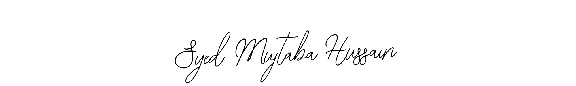 Use a signature maker to create a handwritten signature online. With this signature software, you can design (Bearetta-2O07w) your own signature for name Syed Mujtaba Hussain. Syed Mujtaba Hussain signature style 12 images and pictures png