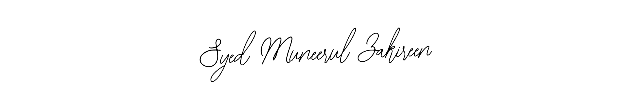 How to make Syed Muneerul Zakireen name signature. Use Bearetta-2O07w style for creating short signs online. This is the latest handwritten sign. Syed Muneerul Zakireen signature style 12 images and pictures png