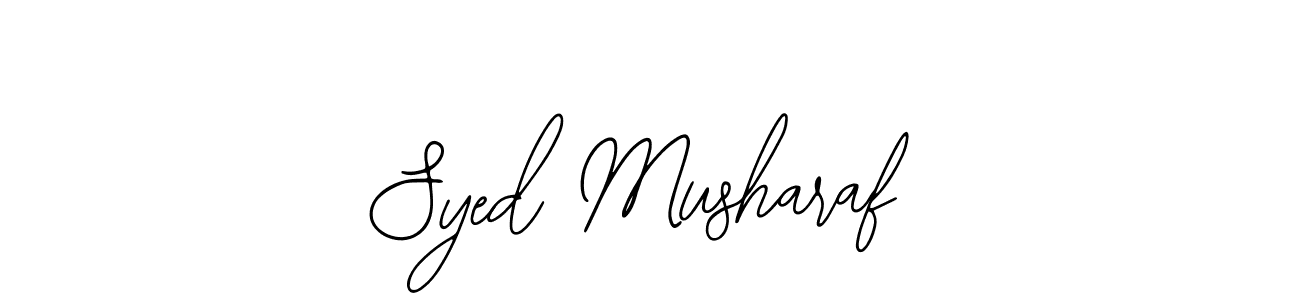 Similarly Bearetta-2O07w is the best handwritten signature design. Signature creator online .You can use it as an online autograph creator for name Syed Musharaf. Syed Musharaf signature style 12 images and pictures png