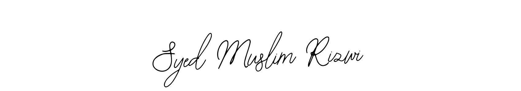 Similarly Bearetta-2O07w is the best handwritten signature design. Signature creator online .You can use it as an online autograph creator for name Syed Muslim Rizwi. Syed Muslim Rizwi signature style 12 images and pictures png