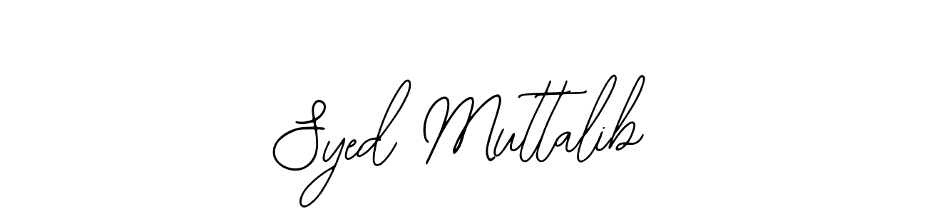 You should practise on your own different ways (Bearetta-2O07w) to write your name (Syed Muttalib) in signature. don't let someone else do it for you. Syed Muttalib signature style 12 images and pictures png