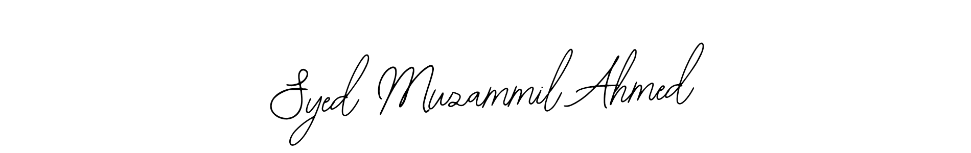 Create a beautiful signature design for name Syed Muzammil Ahmed. With this signature (Bearetta-2O07w) fonts, you can make a handwritten signature for free. Syed Muzammil Ahmed signature style 12 images and pictures png
