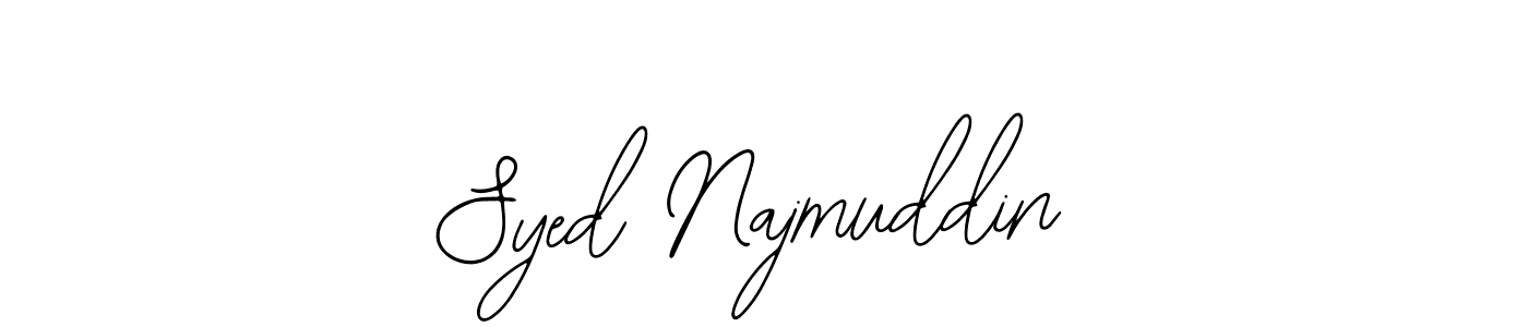Create a beautiful signature design for name Syed Najmuddin. With this signature (Bearetta-2O07w) fonts, you can make a handwritten signature for free. Syed Najmuddin signature style 12 images and pictures png