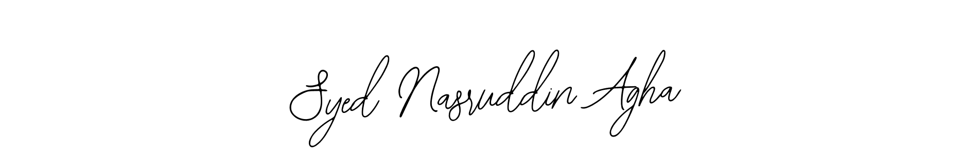 Also You can easily find your signature by using the search form. We will create Syed Nasruddin Agha name handwritten signature images for you free of cost using Bearetta-2O07w sign style. Syed Nasruddin Agha signature style 12 images and pictures png