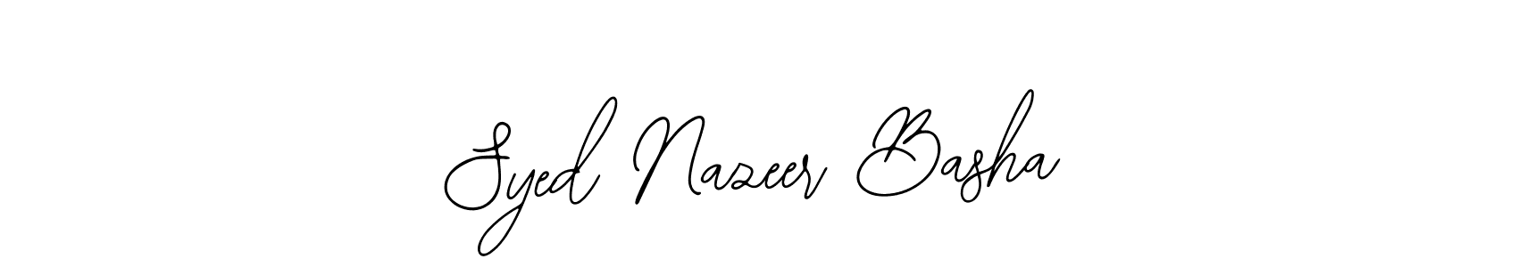 How to Draw Syed Nazeer Basha signature style? Bearetta-2O07w is a latest design signature styles for name Syed Nazeer Basha. Syed Nazeer Basha signature style 12 images and pictures png