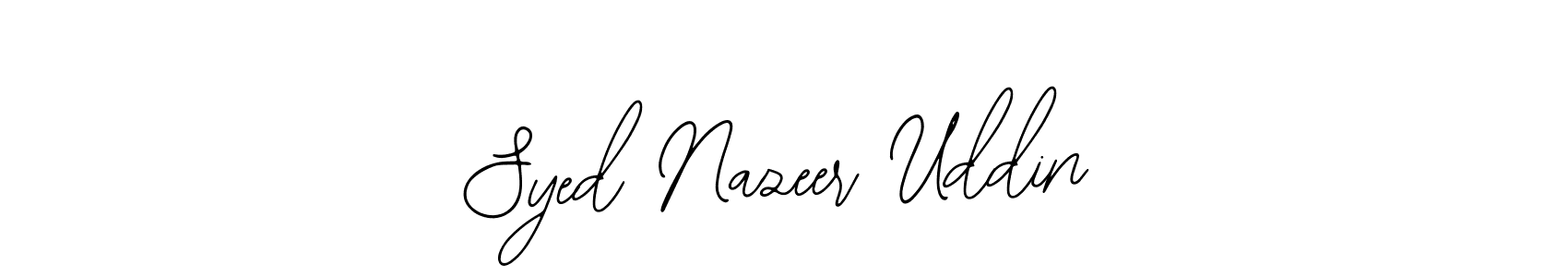 Design your own signature with our free online signature maker. With this signature software, you can create a handwritten (Bearetta-2O07w) signature for name Syed Nazeer Uddin. Syed Nazeer Uddin signature style 12 images and pictures png
