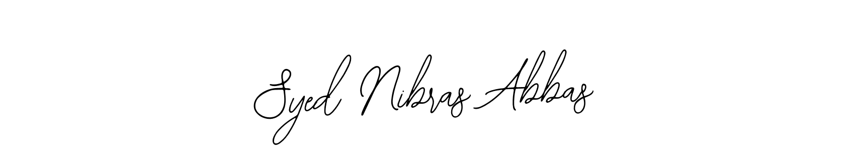 Also You can easily find your signature by using the search form. We will create Syed Nibras Abbas name handwritten signature images for you free of cost using Bearetta-2O07w sign style. Syed Nibras Abbas signature style 12 images and pictures png