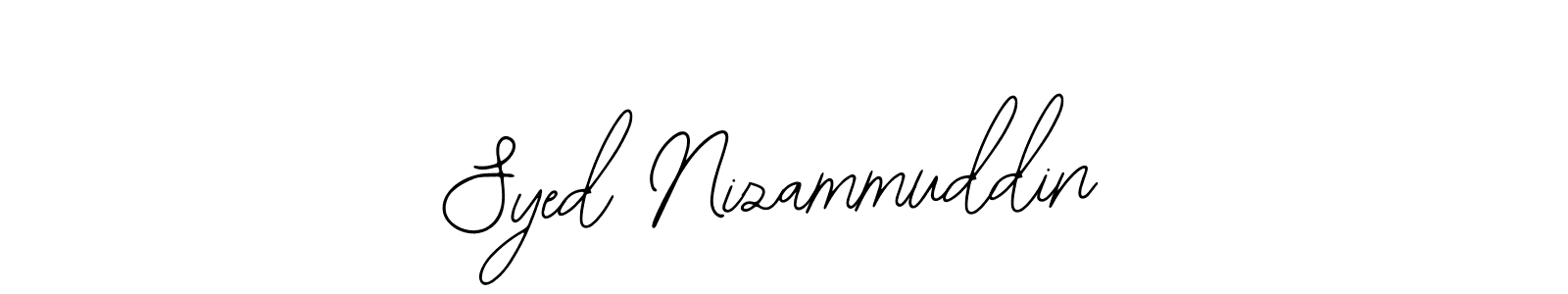 How to make Syed Nizammuddin name signature. Use Bearetta-2O07w style for creating short signs online. This is the latest handwritten sign. Syed Nizammuddin signature style 12 images and pictures png