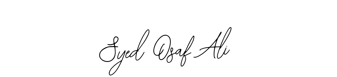 How to Draw Syed Osaf Ali signature style? Bearetta-2O07w is a latest design signature styles for name Syed Osaf Ali. Syed Osaf Ali signature style 12 images and pictures png